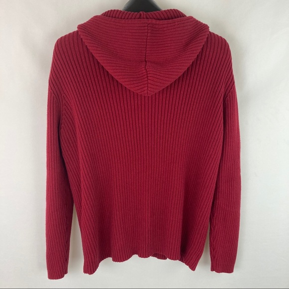 (SOLD) Zip-Up Cotton Sweater Hoodie XL - Picture 3 of 10